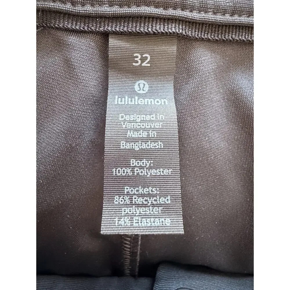 Lululemon Abc Commission Warpstreme Classic Gray Pants 32” Waist & 31” Length
